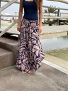 Falda Samira Azul con Beige