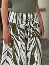 Falda Samira Verde con Blanco