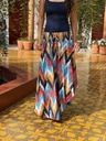 Falda Samira Zig Zag Azul
