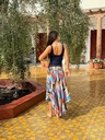 Falda Samira Zig Zag Azul