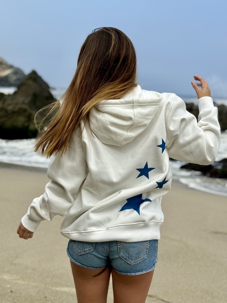 Hoodie Hueso Estrellas