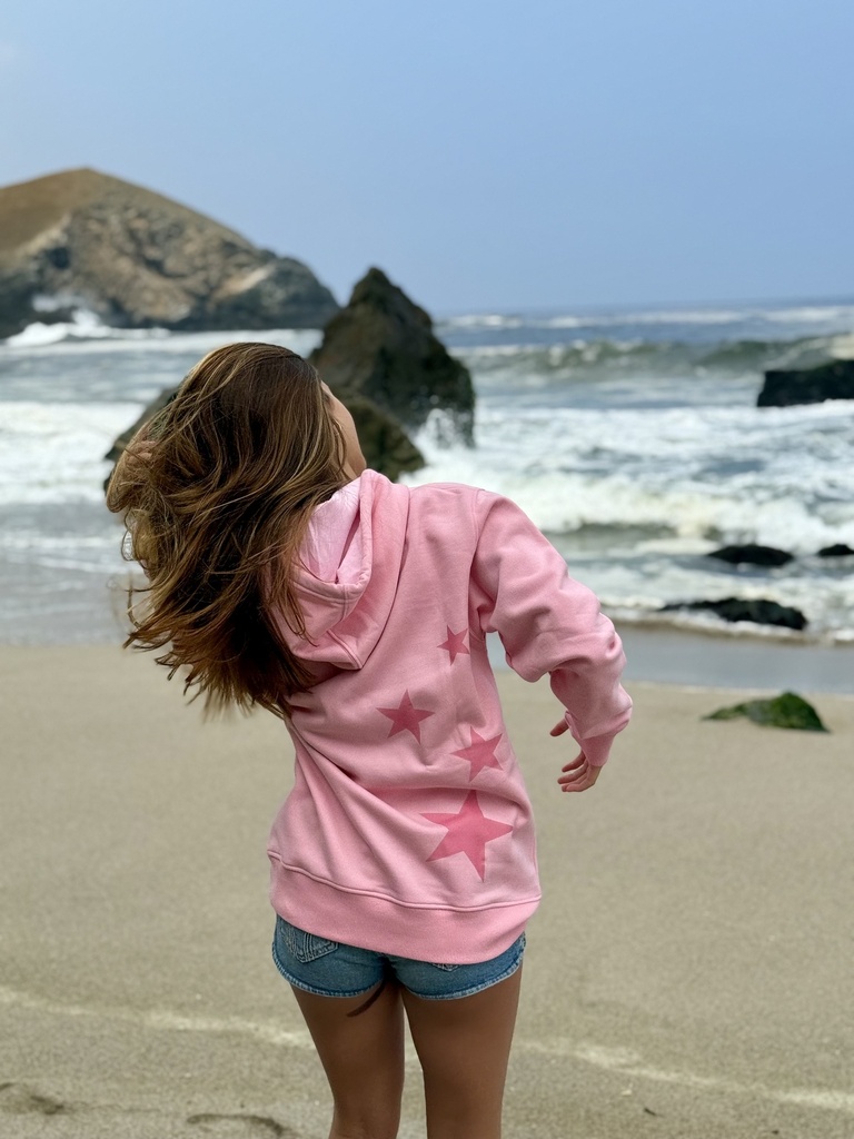 Hoodie Rosado Estrellas