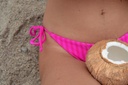 Bikini Alana Fucsia Textura