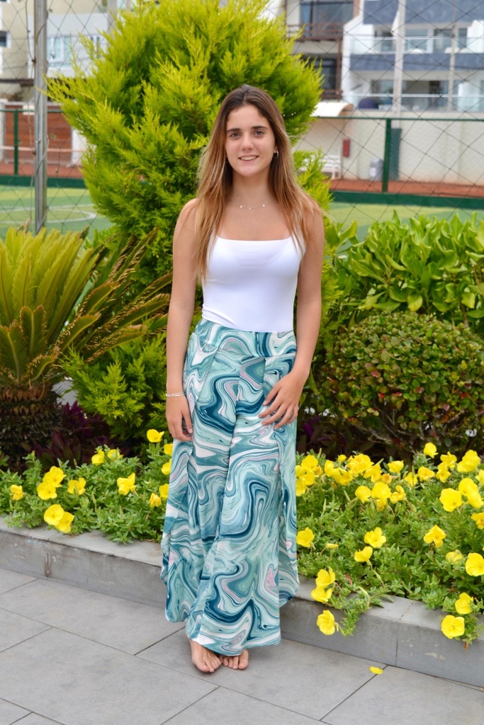 Palazzo Boho Watercolor Green