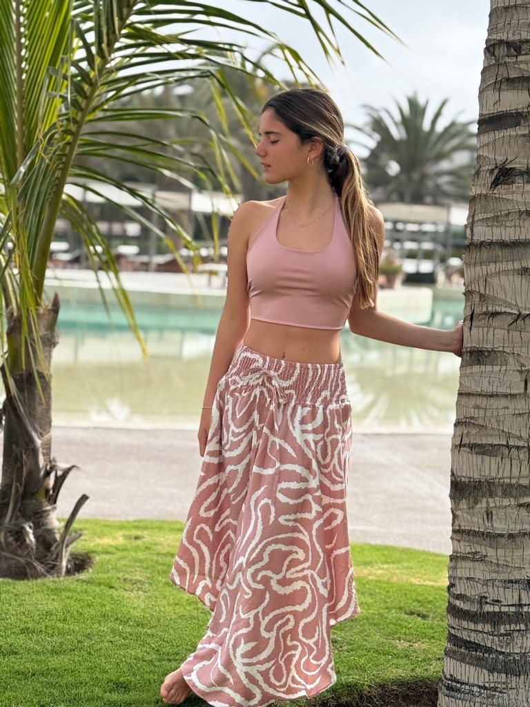 Falda Samira Rosada