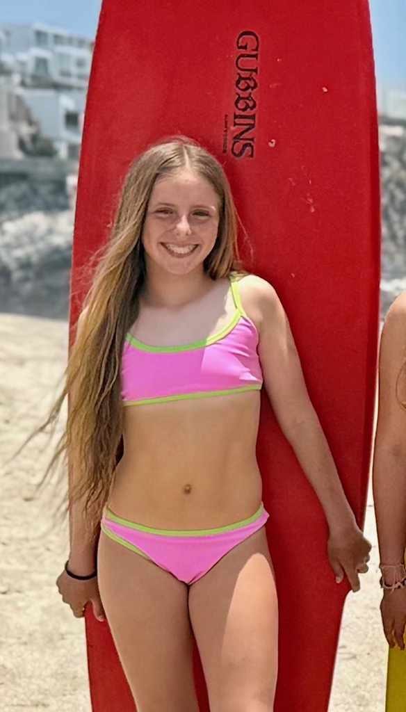 Bikini Costa Rica Rosado con Verde Limon