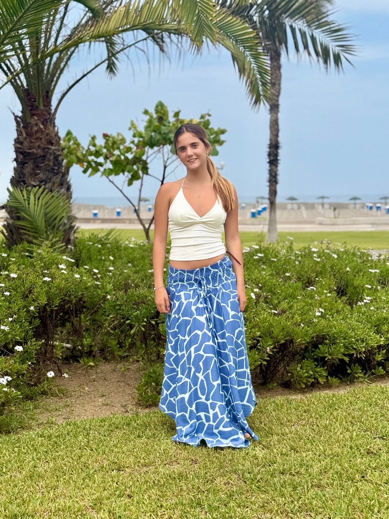 Falda Samira Azul Cielo