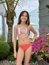 Bikini Martina Coral Stripes
