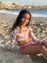 Bikini Lia Flores Fucsia