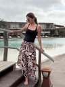 Falda Samira Negra con Beige